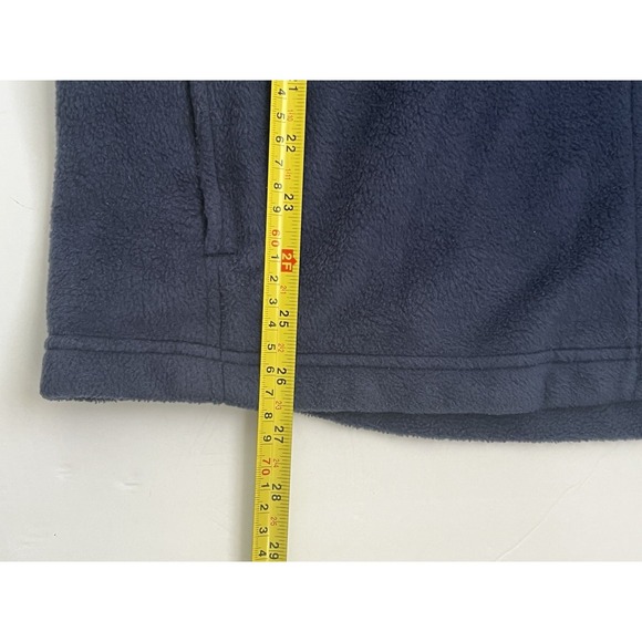 Columbia Mens Fleece Vest Navy Blue Full Zip Pockets Size L - Picture 5 of 6